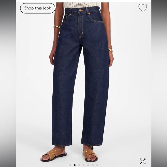 Madewell Balloon Jean Sz 25 Rinse Wash - Picture 2 of 10